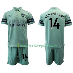 Divisa di Calcio Arsenal Aubameyang 14 Bambino Terza 2018/2019